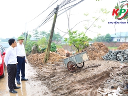 UBND xã Kiều Phú kiểm tra xử lý kịp thời vi phạm trật tự xây dựng tại thôn Ngọc Than