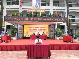 PHIÊN TÒA GIẢ ĐỊNH VỀ BẠO LỰC HỌC ĐƯỜNG – HOẠT ĐỘNG THIẾT THỰC HƯỞNG ỨNG NGÀY PHÁP LUẬT VIỆT NAM TẠI TRƯỜNG THCS LIÊN MẠC