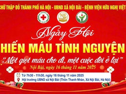 NGÀY HỘI HIẾN MÁU TÌNH NGUYỆN XÃ NỘI BÀI NĂM 2025