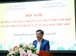 Xã Chương Dương tổ chức hoạt động hưởng ứng Ngày Pháp Luật Việt Nam 09/11