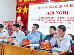 Xã Hát Môn: Hội nghị đối thoại với cá nhân, tổ chức về thủ tục hành chính năm 2025