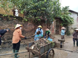 Thôn Hoà Bình (xã Trung Giã) tích cực thực hiện công tác vệ sinh môi trường, chung tay xây dựng xã Trung Giã 