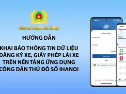 Video Hướng dẫn khai báo thông tin dữ liệu đăng ký xe, giấy phép lái xe trên nền tảng ứng dụng công dân Thủ đô số iHanoi