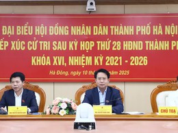 Tổ đại biểu số 10 HĐND Thành phố tiếp xúc cử tri sau Kỳ họp thứ 28