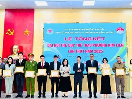 Phường Kim Liên tổng kết Đại hội Thể dục Thể thao lần thứ I năm 2025