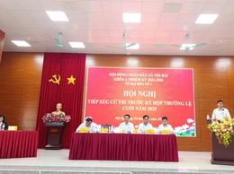 Đại biểu HĐND xã Nội Bài khóa I tiếp xúc cử tri trước kỳ họp thường lệ cuối năm 2025
