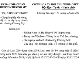 Đảm bảo việc cấp giấy phép xây dựng, quản lý trật tự xây dựng trên địa bàn phường Chương Mỹ 