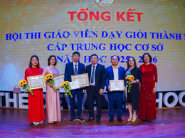 Giáo viên Trường THCS Phạm Hồng Thái đạt Giải Nhất Hội thi Giáo viên dạy giỏi cấp Thành phố năm học 2025–2026