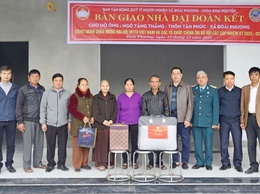 MTTQ xã Đoài Phương bàn giao nhà đại đoàn kết chào mừng Đại hội MTTQ Việt Nam và tổ chức chính trị xã hội các cấp nhiệm kỳ 2025 – 2030