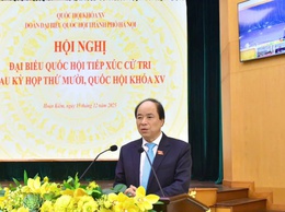 ĐOÀN ĐẠI BIỂU QUỐC HỘI THÀNH PHỐ HÀ NỘI TỔ CHỨC HỘI NGHỊ ĐẠI BIỂU QUỐC HỘI TIẾP XÚC CỬ TRI SAU KỲ HỌP THỨ MƯỜI, QUỐC HỘI KHÓA XV TẠI ĐƠN VỊ BẦU CỬ SỐ 2