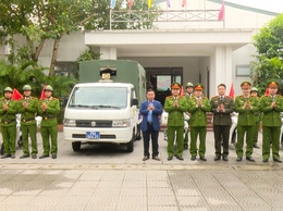 Công an xã Thường Tín ra quân đợt cao điểm bảo vệ an toàn tuyệt đối các kiện chính trị quan trọng của Đất nước và Thủ đô