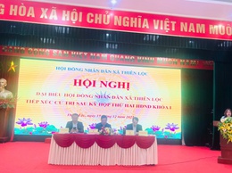 Hội nghị tiếp xúc cử tri sau kỳ họp thứ Hai, HĐND xã Thiên Lộc khóa I, nhiệm kỳ 2021-2026
