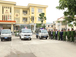 Công an xã Yên Xuân ra quân cao điểm đấu tranh, trấn áp tội phạm bảo vệ các sự kiện chính trị trọng đại