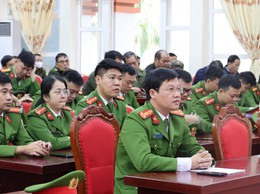 Công an xã Tiến Thắng ra quân tấn công, trấn áp tội phạm, bảo đảm an ninh, trật tự