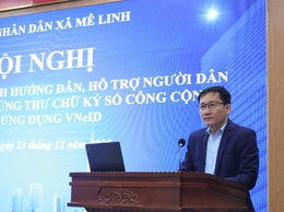 XÃ MÊ LINH TRIỂN KHAI CHIẾN DỊCH HƯỚNG DẪN, HỖ TRỢ NGƯỜI DÂN TẠO VÀ SỬ DỤNG CHỨNG THƯ CHỮ KÝ SỐ CÔNG CỘNG TRÊN ỨNG DỤNG VneID