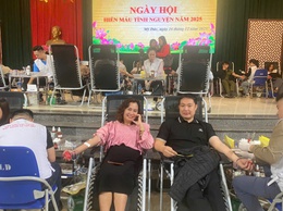 Xã Mỹ Đức tổ chức ngày hội hiến máu tình nguyện, vượt chỉ tiêu thành phố giao