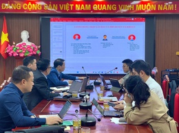 Xã Vĩnh Thanh tập huấn sử dụng phần mềm e-Cabinet