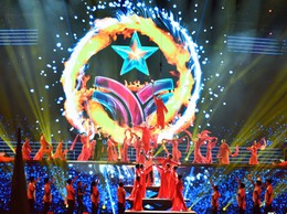 Đoàn vận động viên xã Minh Châu tham gia diễu hành tại Lễ khai mạc Đại hội Thể dục thể thao Thủ đô lần thứ XI - năm 2025