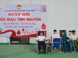 Phường Tùng Thiện tổ chức ngày hội hiến máu tình nguyện năm 2025