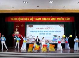 Đội thi phường Bạch Mai tham dự Hội thi Cán bộ thư viện giỏi thành phố Hà Nội lần thứ II năm 2025 