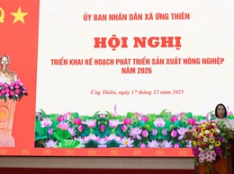 Xã Ứng Thiên triển khai kế hoạch phát triển sản xuất nông nghiệp năm 2026