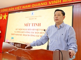 Xã Đoài Phương mít tinh kỷ niệm ngày Dân số Việt Nam (26/12) và tổng kết công tác Dân số năm 2025