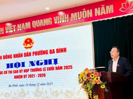 Phường Ba Đình quyết liệt giải quyết ngập úng và trật tự đô thị