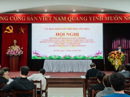 Phường Yên Hòa tổ chức Hội nghị triển khai xây dựng mô hình “Tuyến phố an toàn thực phẩm có kiểm soát” gắn với mô hình “Tuyến phố thương mại 4.0 - Không dùng tiền mặt”, “Tuyến phố văn minh đô thị”
