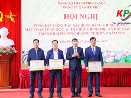 Đảng uỷ xã Kiều Phú tổng kết công tác xây dựng Đảng năm 2025, triển khai nhiệm vụ trọng tâm năm 2026