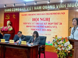 Đại biểu Hội đồng nhân dân Thành phố tiếp xúc cử tri sau kỳ họp thứ 28