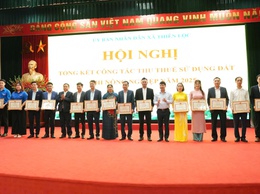 UBND xã Thiên Lộc tổ chức Hội nghị tổng kết công tác thu thuế sử dụng đất phi nông nghiệp năm 2025