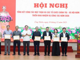 Ủy ban MTTQ và các tổ chức chính trị – xã hội xã Ứng Thiên tổ chức Hội nghị tổng kết công tác năm 2025