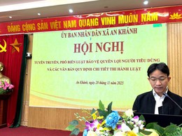UBND xã An Khánh tổ chức Hội nghị tuyên truyền,  phổ biến Luật Bảo vệ người tiêu dùng và các văn bản hướng dẫn thi hành