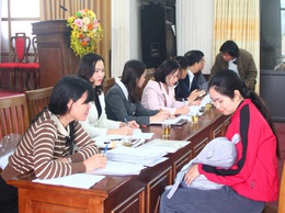 Hội đồng xác định mức độ khuyết tật xã Thạch Thất tổ chức họp xét đánh giá mức độ khuyết tật trên địa bàn