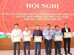 Mê Linh: Tổng kết Đại hội thể dục thể thao lần thứ I và các hoạt động văn hóa văn nghệ, thể dục thể thao năm 2025.