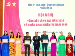 Phường Tây Tựu tổng kết công tác năm 2025 và triển khai nhiệm vụ trọng tâm năm 2026