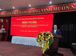 Phường Yên Hòa tổ chức Hội nghị tuyên truyền, phổ biến các quy định của pháp luật về quản lý nhà chung cư