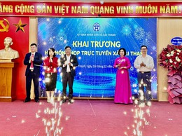 Xã Đại Thanh ra mắt hệ thống họp trực tuyến đến 41 điểm cầu cơ sở