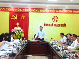 XÃ THẠCH THẤT TỔ CHỨC HỘI NGHỊ THẨM ĐỊNH, XÉT DUYỆT HỒ SƠ CHẾ ĐỘ, CHÍNH SÁCH THEO NGHỊ QUYẾT 07/2025/NQ-CP