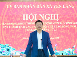 XÃ YÊN LÃNG TUYÊN DƯƠNG, KHEN THƯỞNG VẬN ĐỘNG VIÊN SÁI CÔNG NGUYÊN ĐẠT THÀNH TÍCH CAO TẠI SEA GAMES 33