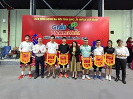 PHƯỜNG GIẢNG VÕ: TỔ CHỨC GIẢI PICKLEBALL LẦN THỨ NHẤT NĂM 2025