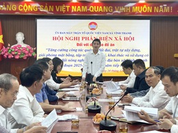 XÃ VĨNH THANH TỔ CHỨC HỘI NGHỊ PHẢN BIỆN XÃ HỘI ĐỐI VỚI DỰ THẢO ĐỀ ÁN TĂNG CƯỜNG QUẢN LÝ ĐẤT ĐAI, TRẬT TỰ XÂY DỰNG