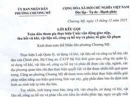 Toàn dân tham gia thực hiện Cuộc vận động giao nộp, thu hồi vũ khí, vật liệu nổ, công cụ hỗ trợ và pháo; tố giác tội phạm