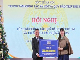 Hội nghị tổng kết công tác Quỹ Bảo trợ trẻ em và tri ân nhà tài trợ