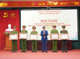 Công an xã Dương Hoà tổng kết công tác năm 2025, triển khai chương trình công tác năm 2026 