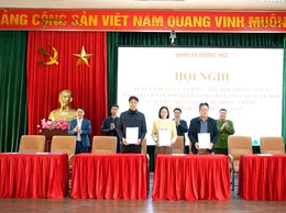 Hội nghị tuyên truyền vận động thu hồi, phòng ngừa, đấu tranh với tội phạm, vi phạm pháp luật về vũ khí, vật liệu nổ, công cụ hỗ trợ và pháo trên địa bàn xã Dương Hoà
