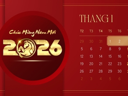 Chính thức: Công chức, viên chức được nghỉ Tết Dương lịch 2026 4 ngày liền