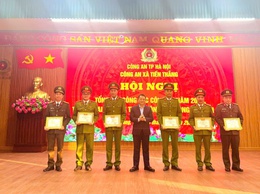 Công an xã Tiến Thắng tổ chức Hội nghị Tổng kết công tác năm 2025, triển khai nhiệm vụ năm 2026