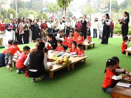 Trường Mầm non Thanh Cao tổ chức chuyên đề phát triển chương trình giáo dục theo hướng nâng cao năng lực nhận thức cho trẻ