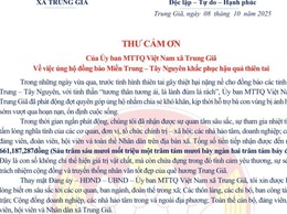 CÁN BỘ VÀ NHÂN DÂN XÃ TRUNG GIÃ ỦNG HỘ ĐỒNG BÀO MIỀN TRUNG - TÂY NGUYÊN- TỔNG SỐ TIỀN LÀ 661.187.287 ĐỒNG